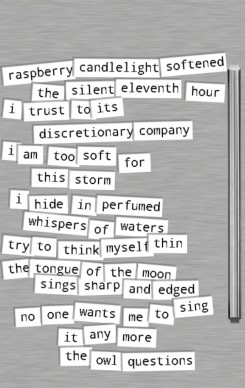 Left magnet poem cropped